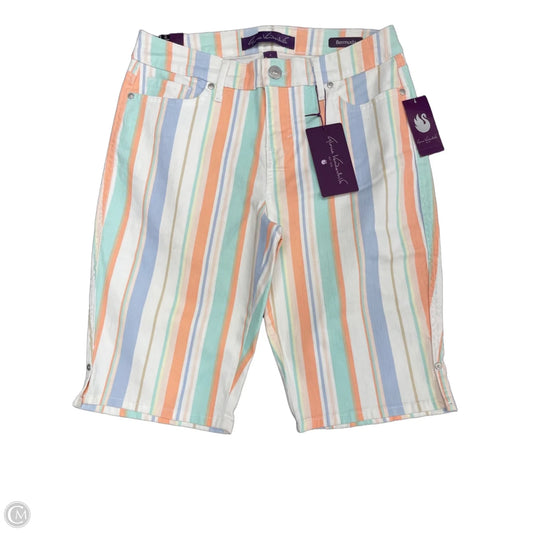 Shorts By Gloria Vanderbilt In Striped Pattern, Size: 4