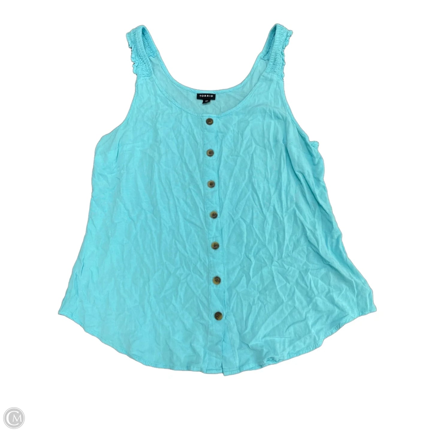 Top Sleeveless By Torrid In Aqua, Size: M