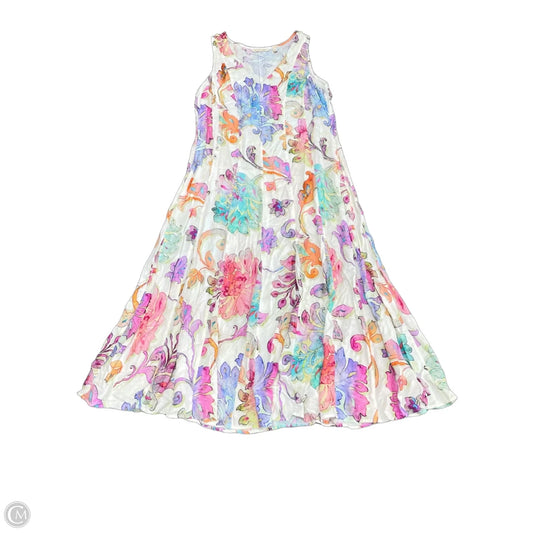 Dress Casual Midi By Soft Surroundings In Multi-colored, Size: M