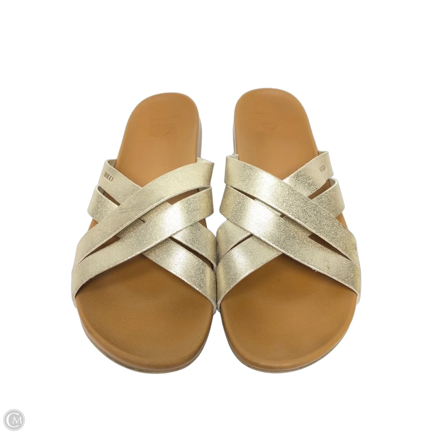 Sandals Flats By Reef In Gold, Size: 10