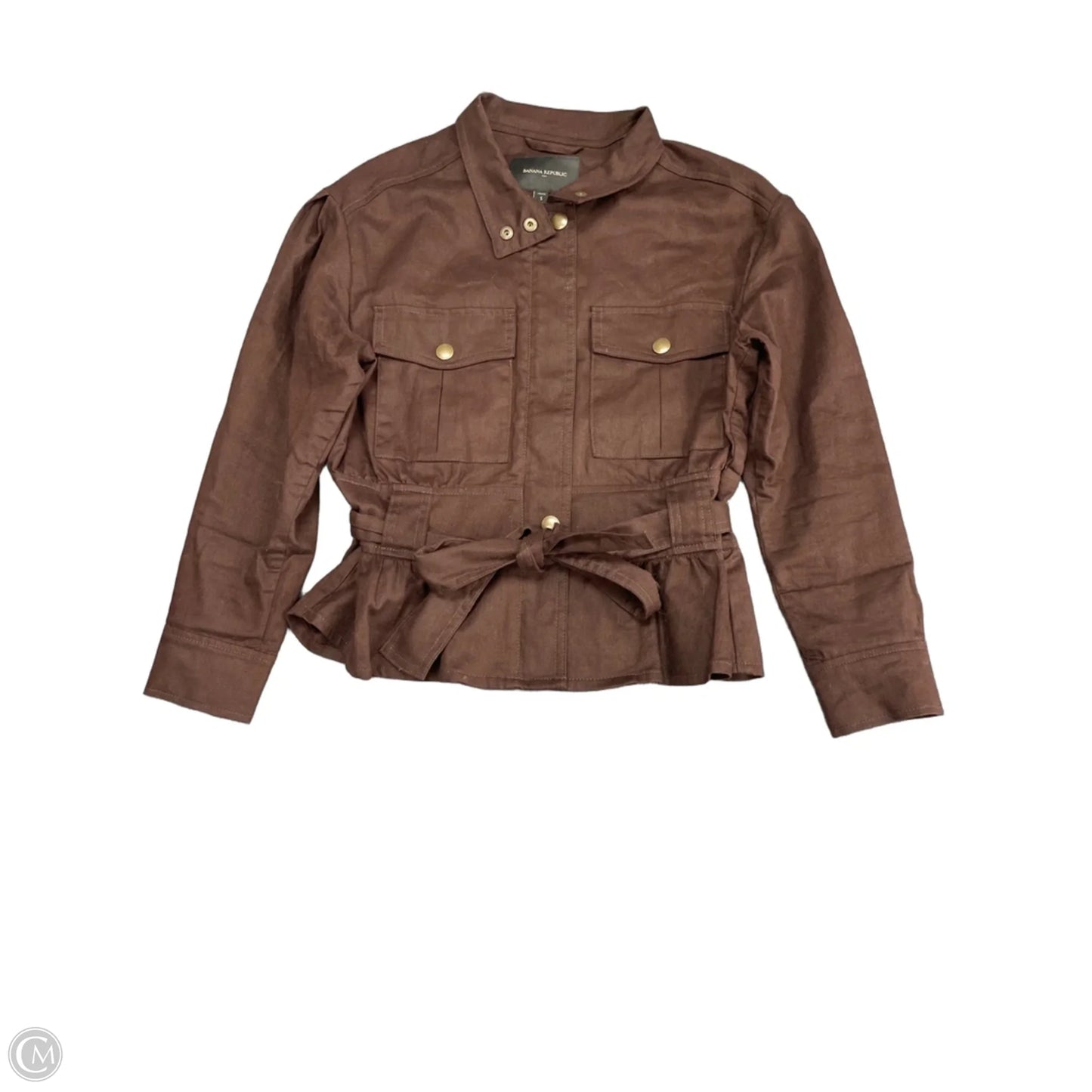 Top Short Sleeve By Banana Republic In Brown, Size: Sp