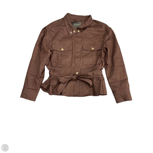 Top Short Sleeve By Banana Republic In Brown, Size: Sp