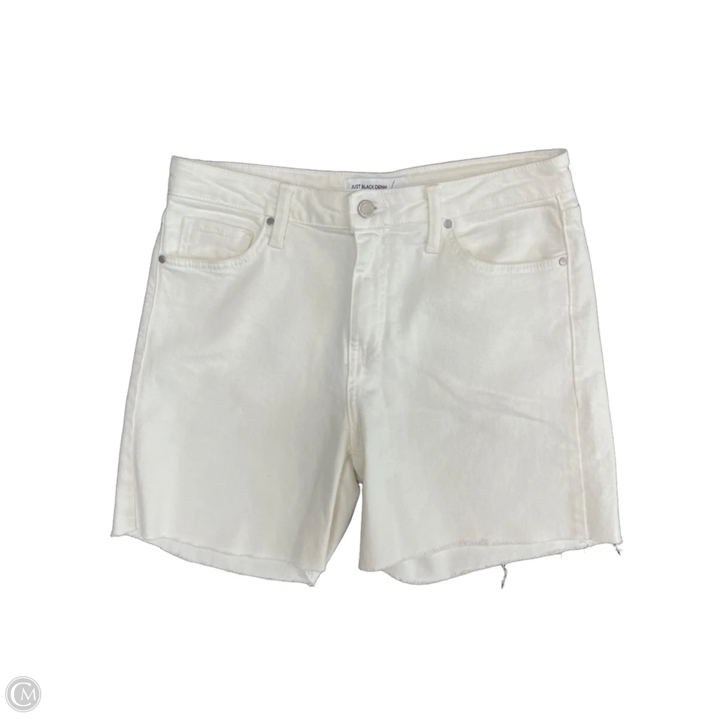 Shorts By Just Black In White Denim, Size: 10