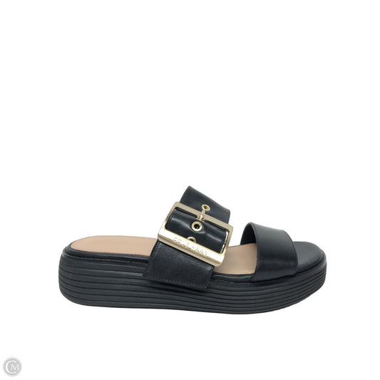 Sandals Heels Wedge By Cole-haan In Black, Size: 6.5