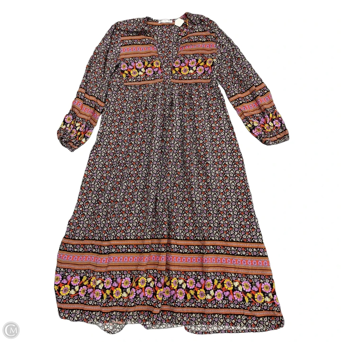 Dress Casual Midi By Clothes Mentor In Floral Print, Size: S