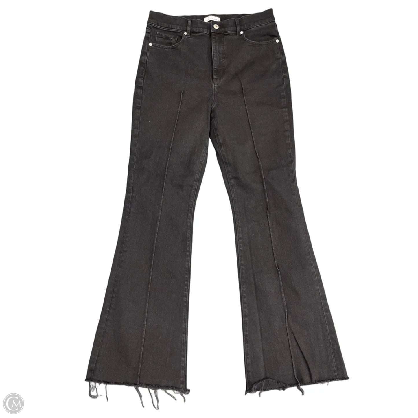 Jeans Flared By Loft In Black, Size: 10