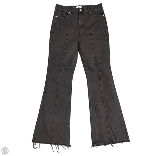 Jeans Flared By Loft In Black, Size: 10