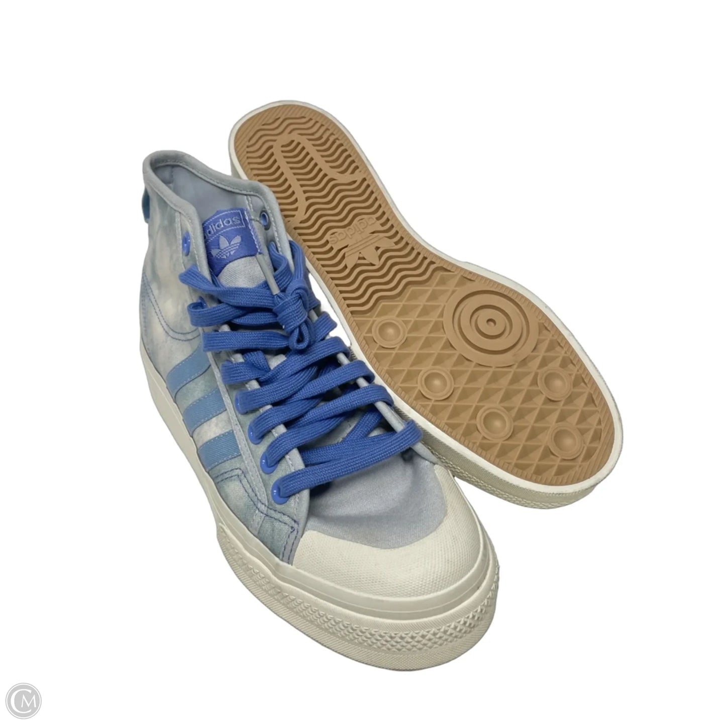Shoes Sneakers Platform By Adidas In Blue & White, Size: 10