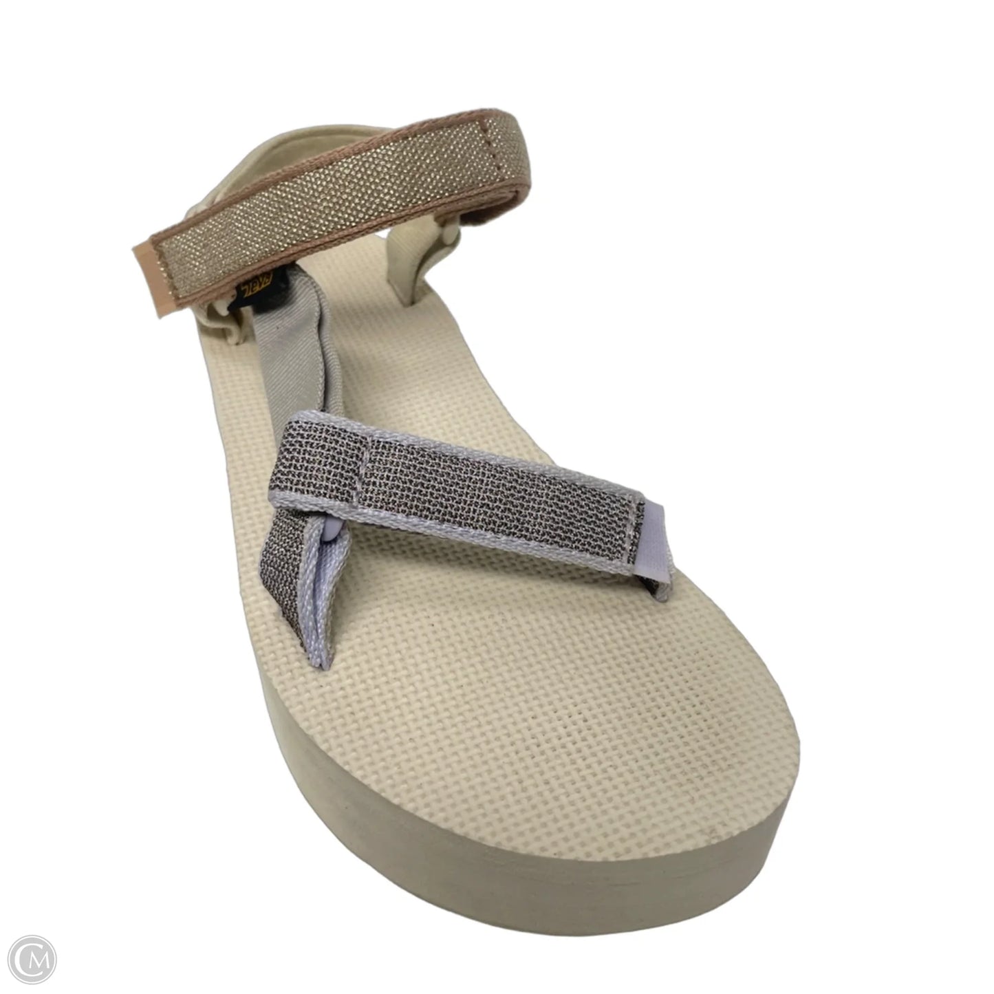 Sandals Heels Platform By Teva In Brown & Purple, Size: 9