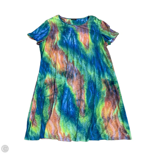 Dress Casual Short By Cocomo In Blue & Green, Size: Xl