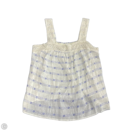 Top Sleeveless By Old Navy In Blue & Cream, Size: Xl