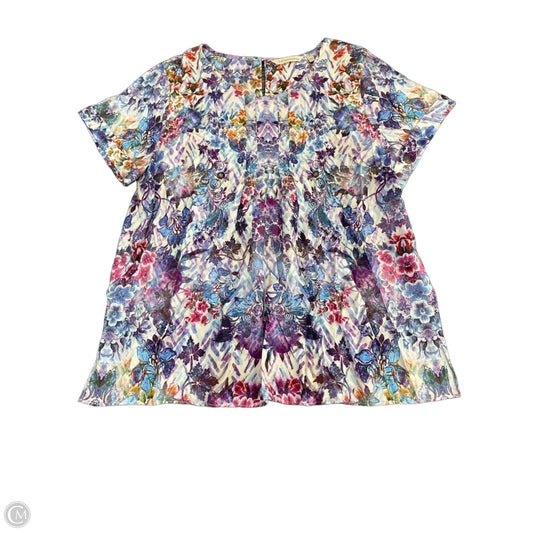 Top Short Sleeve By Soft Surroundings In Multi-colored, Size: Lp