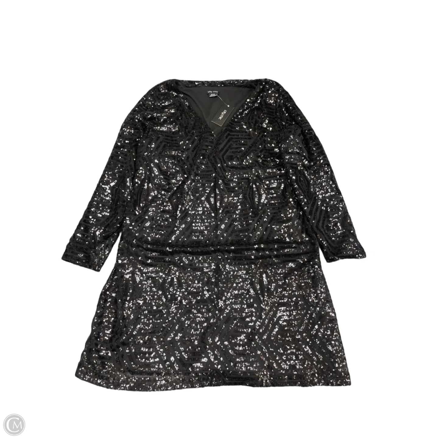 Dress Party Short By City Chic In Black, Size: 24