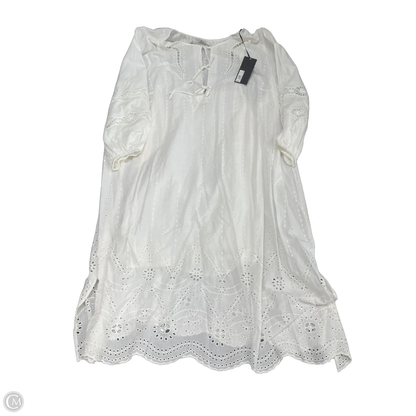 Dress Casual Midi By Future Collective In White, Size: 3x