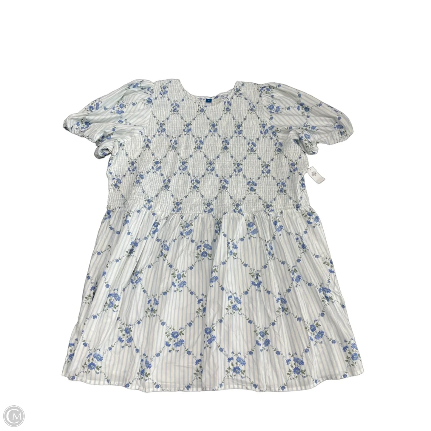 Dress Casual Short By Old Navy In Blue & White, Size: 4x