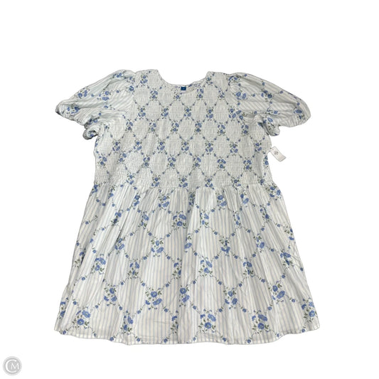 Dress Casual Short By Old Navy In Blue & White, Size: 4x