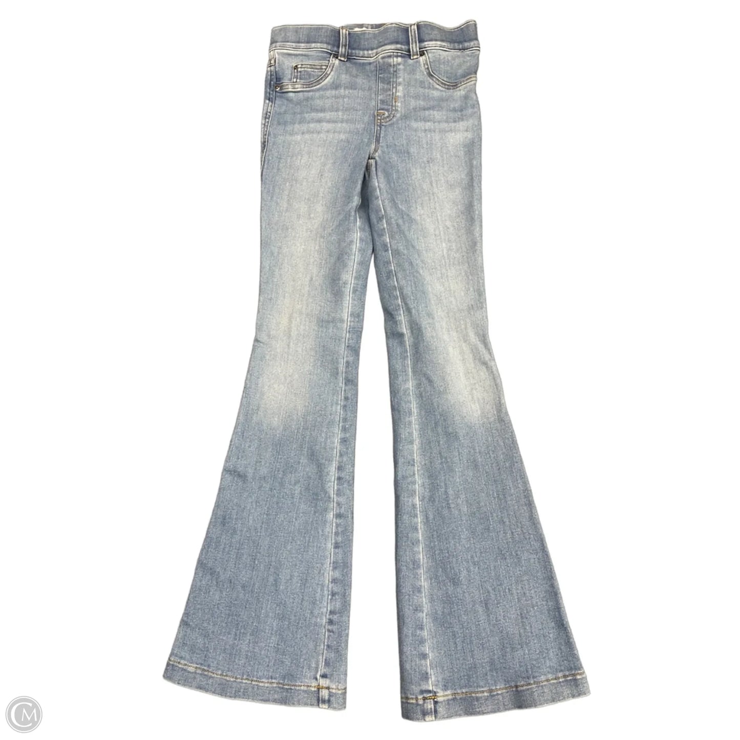 Jeans Flared By Spanx In Blue Denim, Size: Xs