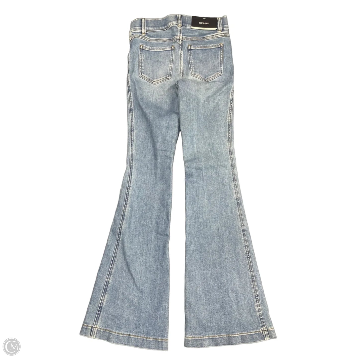 Jeans Flared By Spanx In Blue Denim, Size: Xs