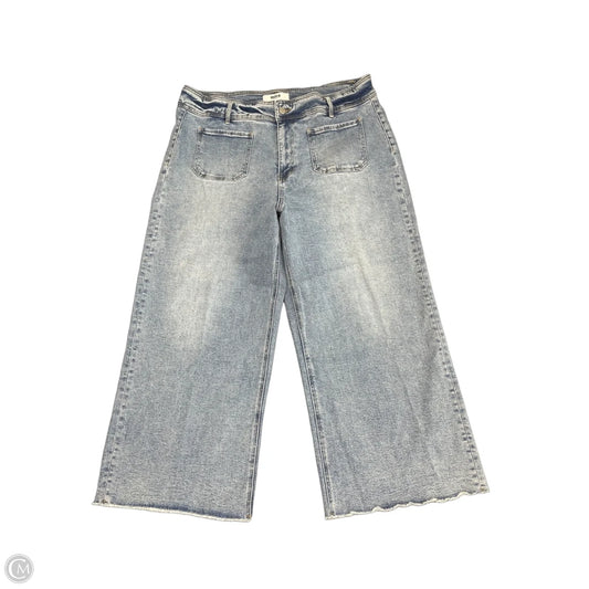 Jeans Wide Leg By Clothes Mentor In Blue Denim, Size: 18