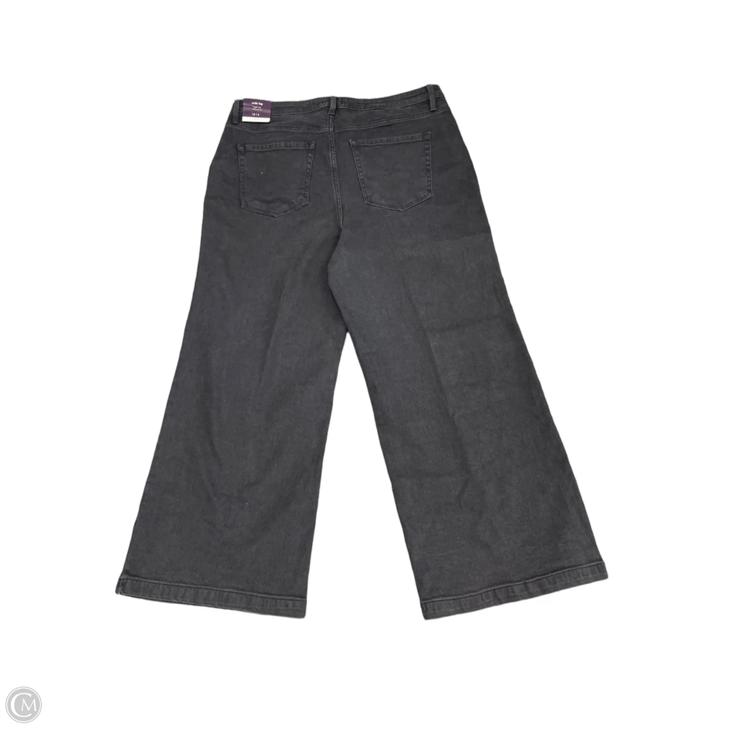 Jeans Wide Leg By Ava & Viv In Grey Denim, Size: 18