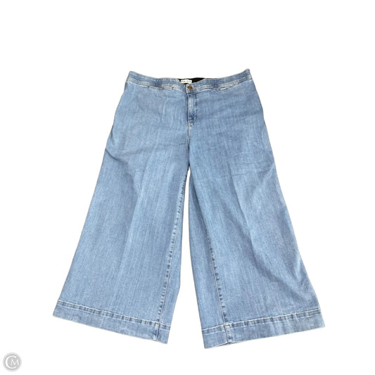 Jeans Wide Leg By Ava & Viv In Blue Denim, Size: 20