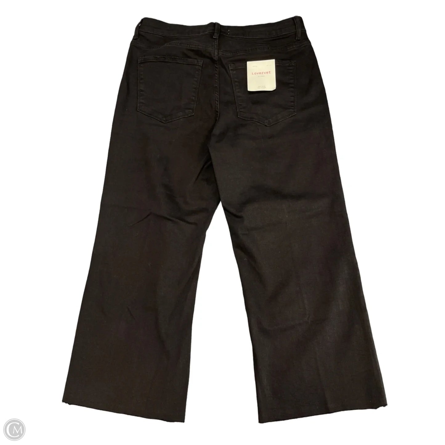 Jeans Wide Leg By Veveret In Black, Size: 18