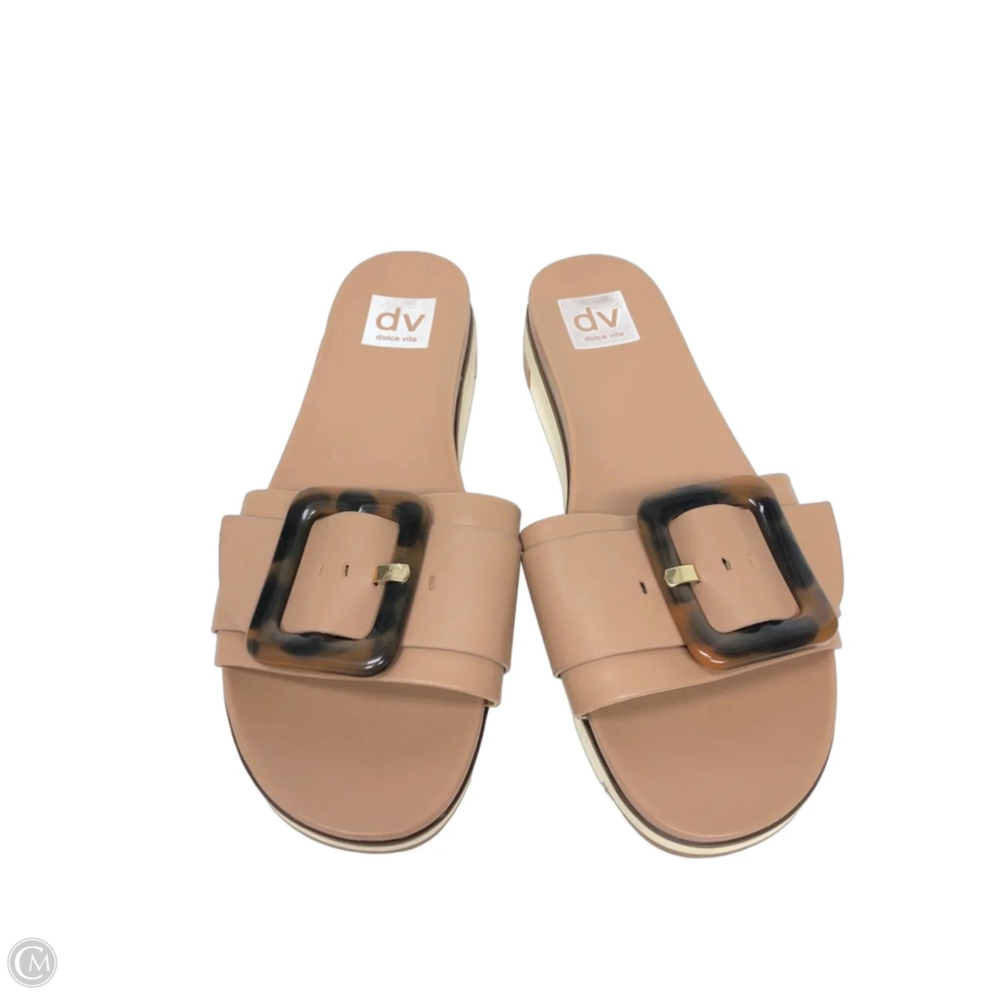 Sandals Heels Platform By Dolce Vita In Tan, Size: 9