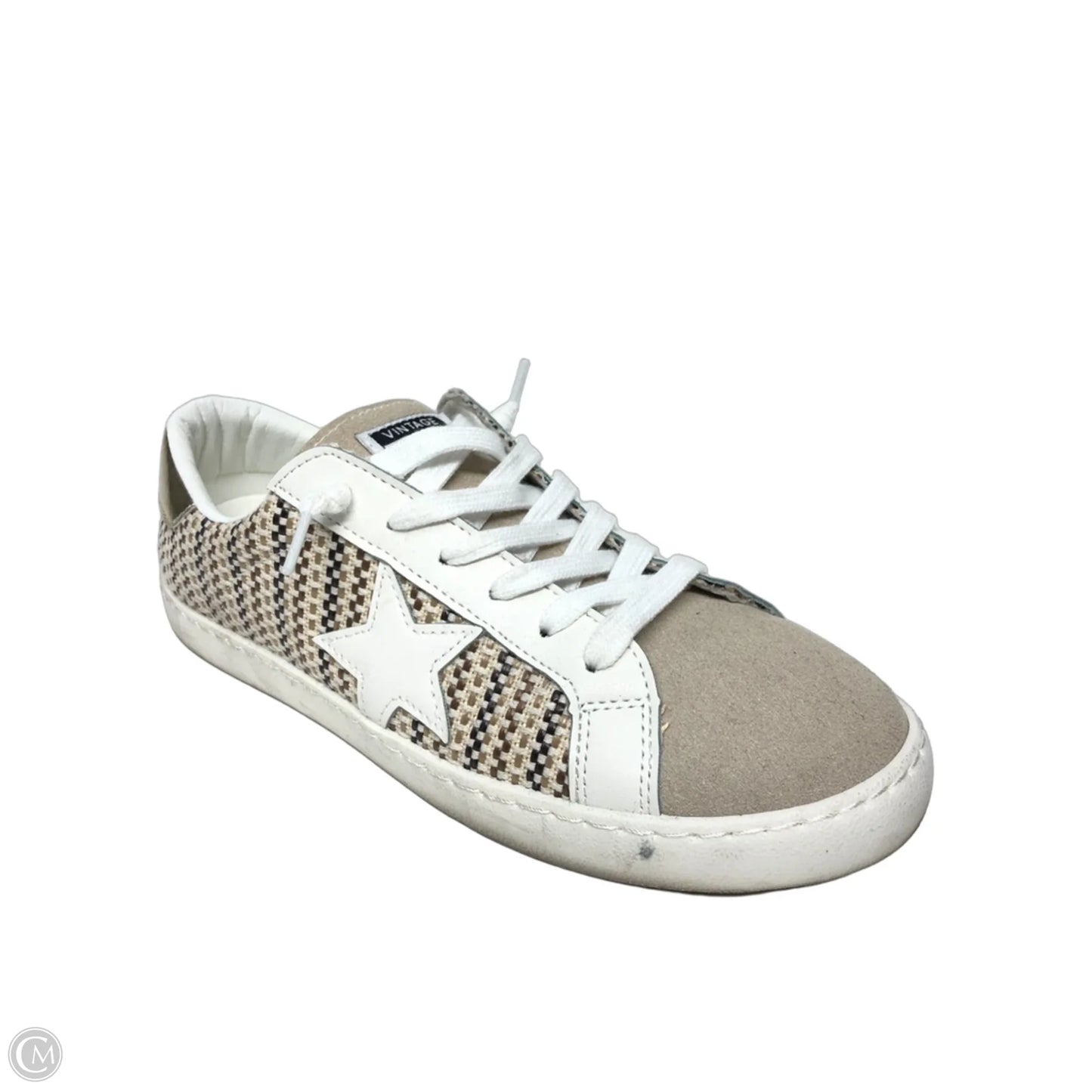 Shoes Sneakers By Vintage Havana In Brown & Cream, Size: 9