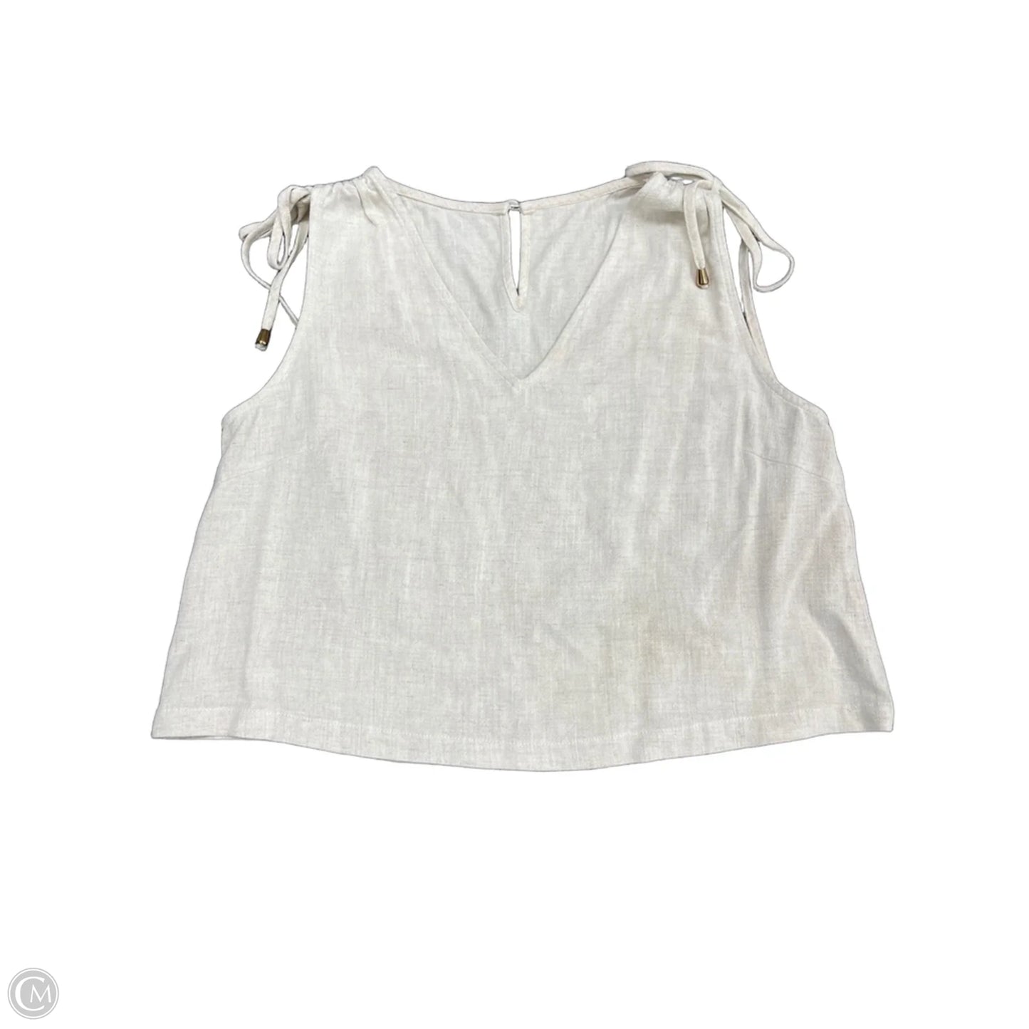 Top Sleeveless By Cme In Beige, Size: M