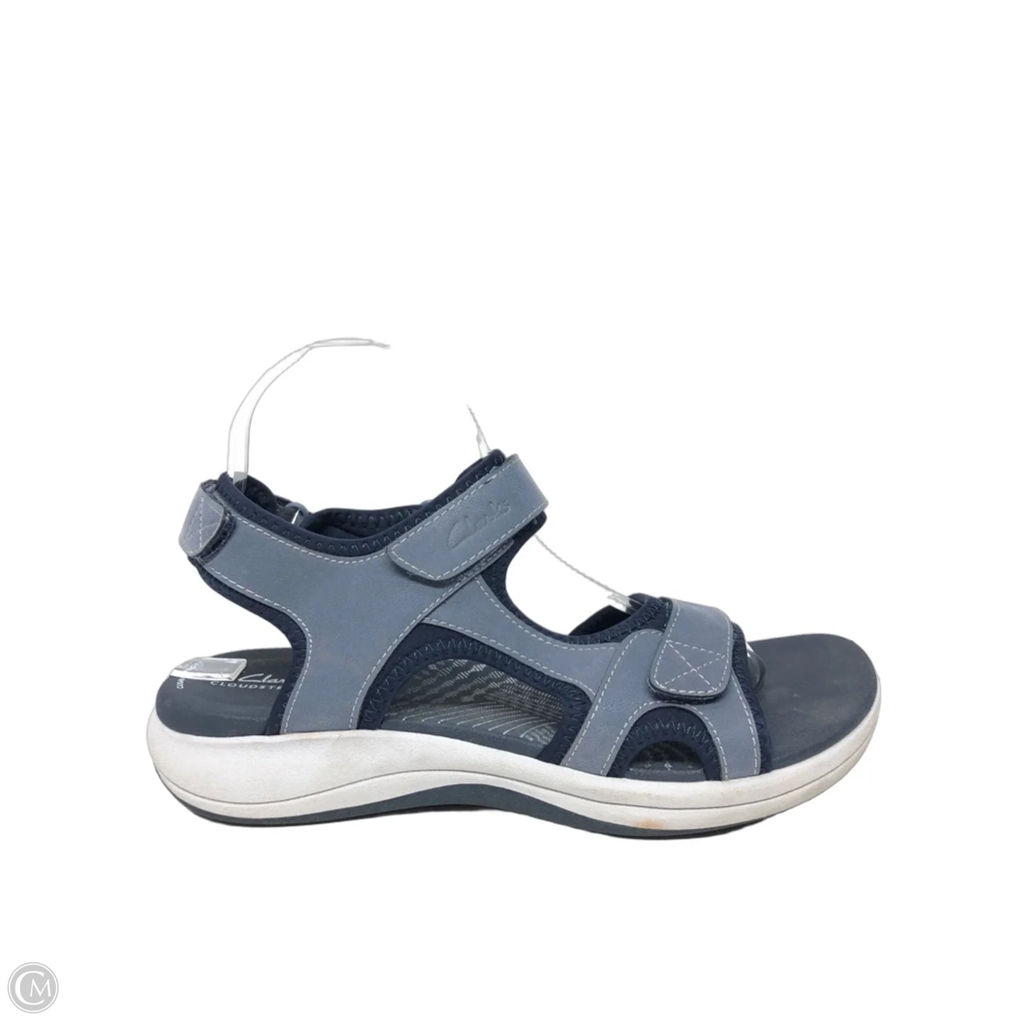 Sandals Flats By Clarks In Blue, Size: 9