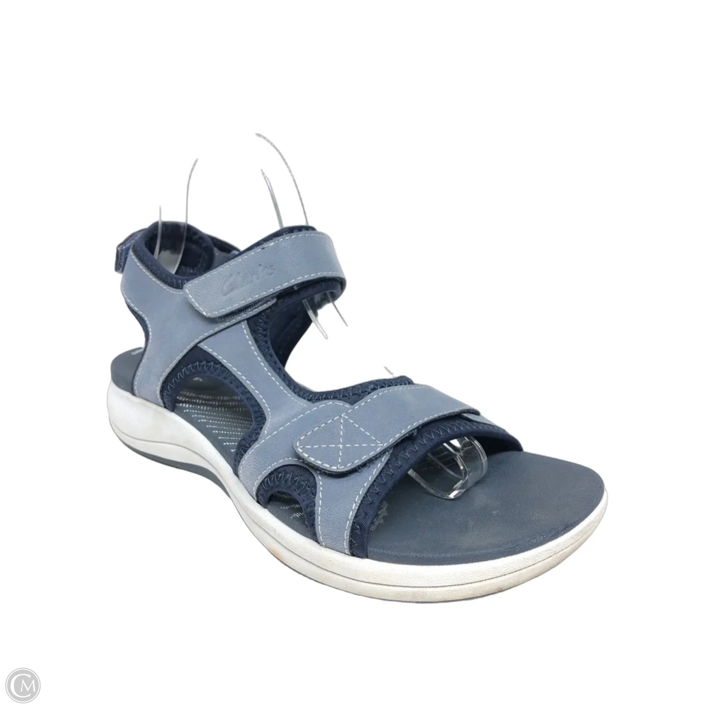 Sandals Flats By Clarks In Blue, Size: 9