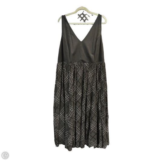 Dress Party Midi By Torrid In Black & Silver, Size: 24