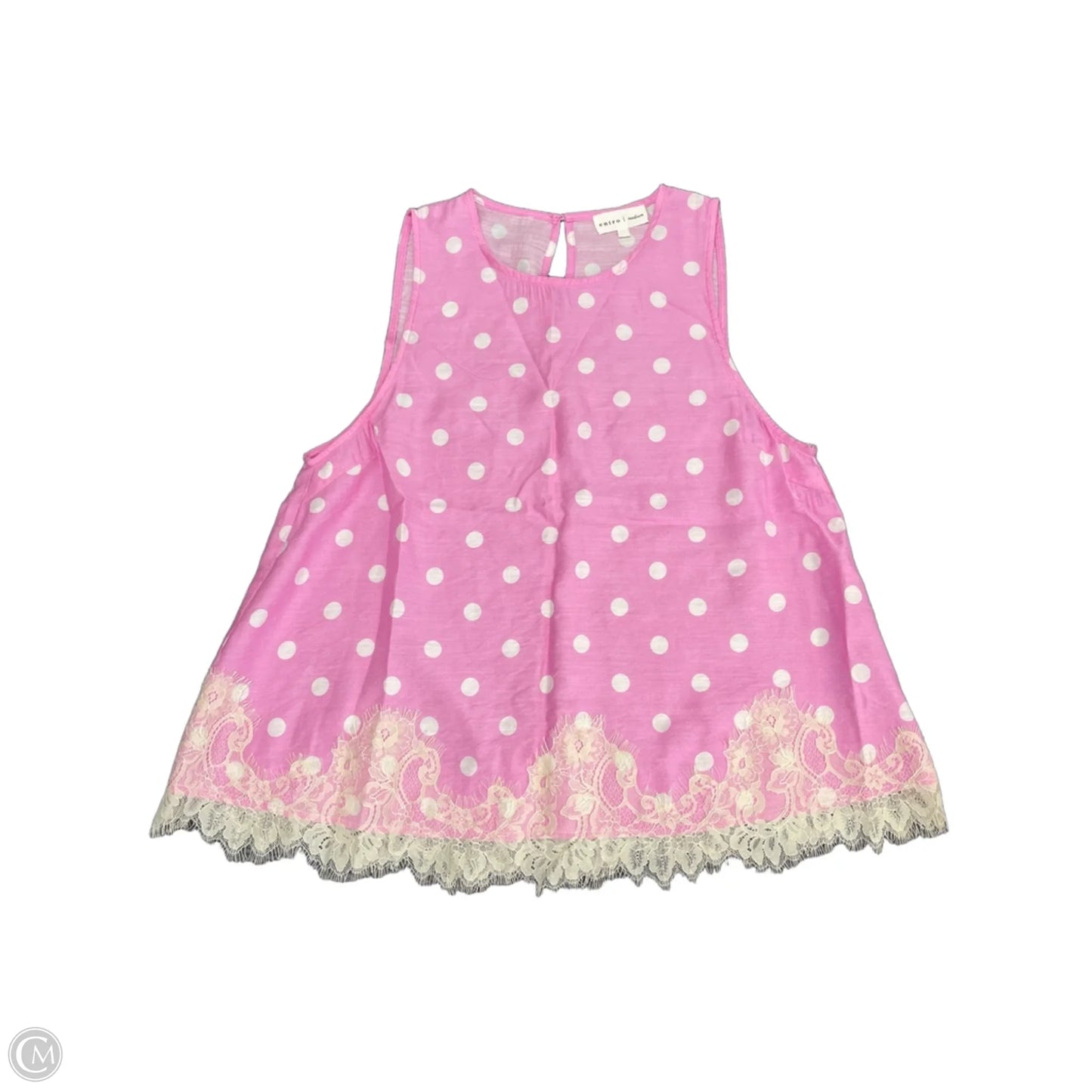 Shorts Set By Entro In Pink & White, Size: M