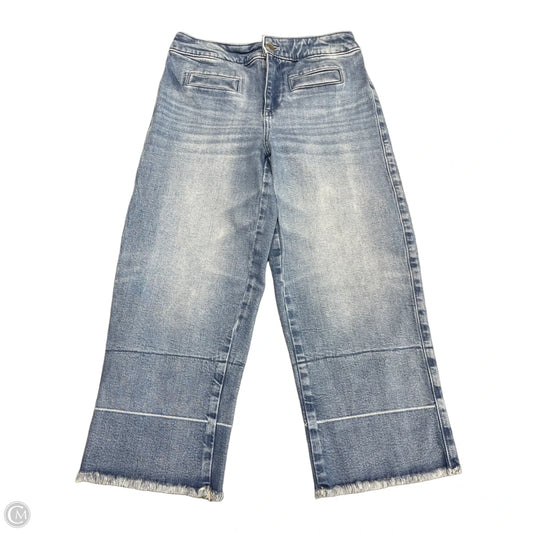Jeans Wide Leg By Talbots In Blue Denim, Size: 2p