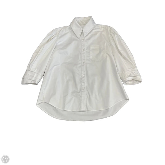 Top 3/4 Sleeve By Jag In White, Size: S