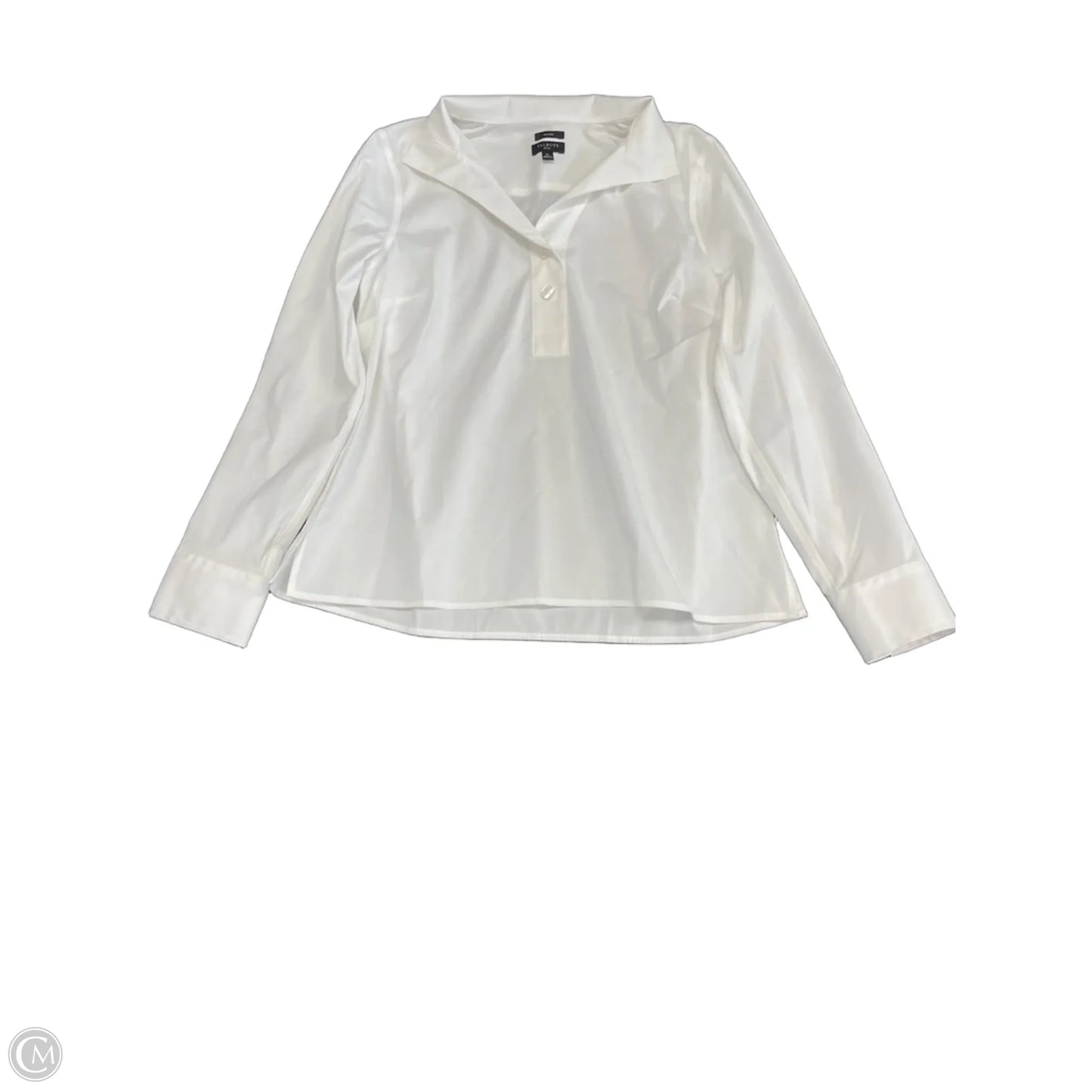 Top Long Sleeve By Talbots In White, Size: Sp