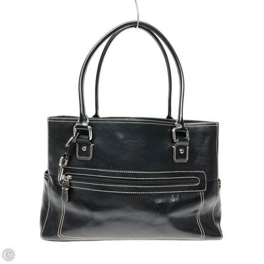 Handbag Leather By Fossil, Size: Large