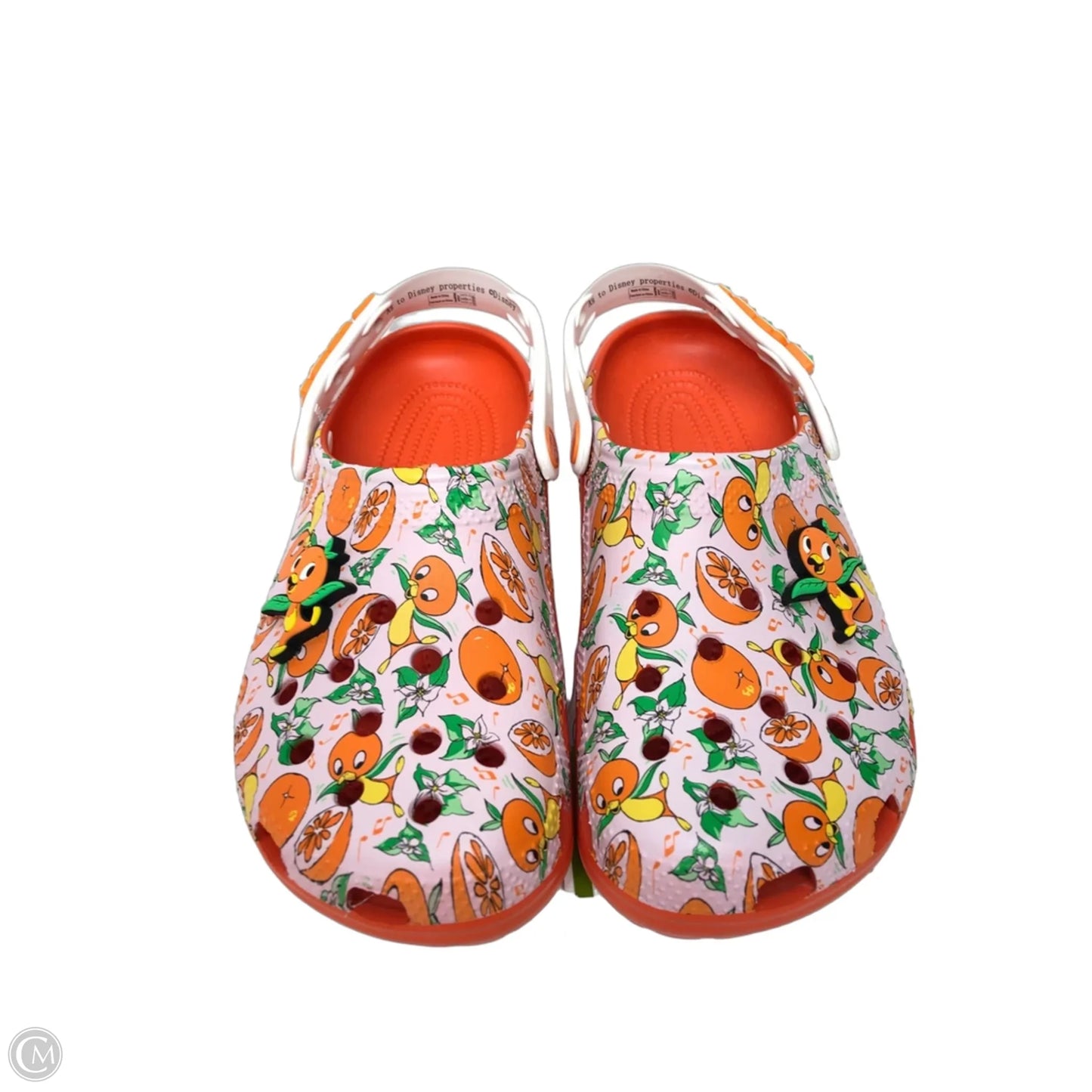 Shoes Flats By Crocs In Orange & Pink, Size: 7