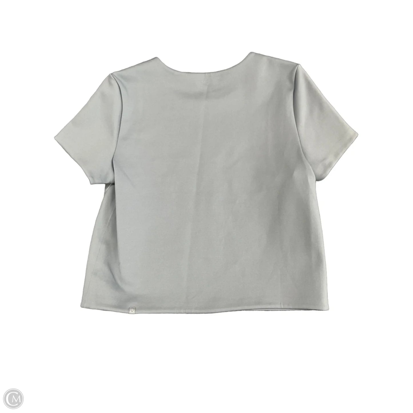Athletic Top Short Sleeve By Lululemon In Grey, Size: 6