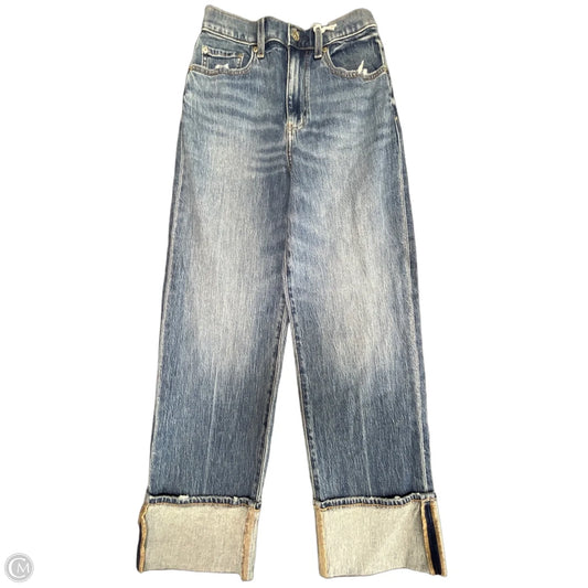 Jeans Wide Leg By Daze Denim In Blue Denim, Size: 0