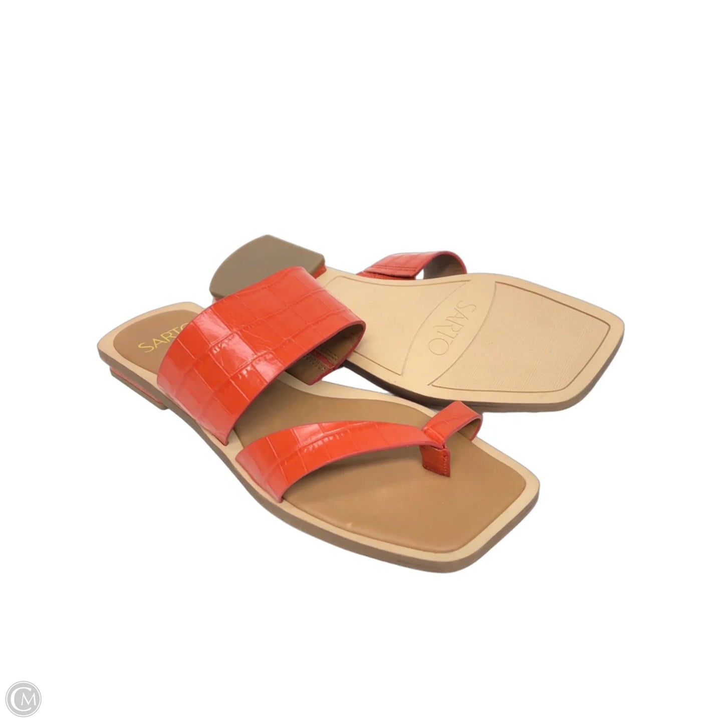 Sandals Flats By Franco Sarto In Orange, Size: 7