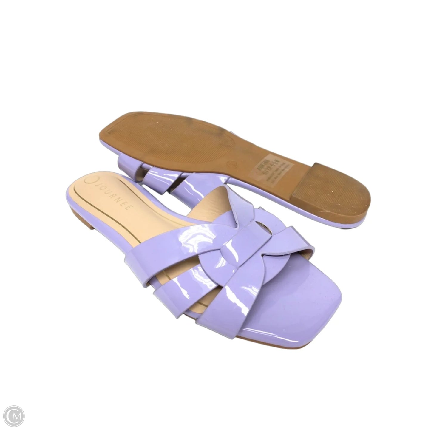 Sandals Flats By Journee In Purple, Size: 6.5