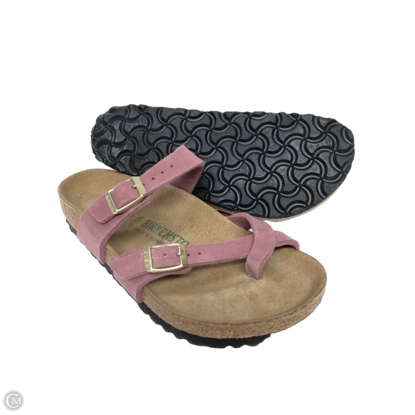Sandals Flats By Birkenstock In Pink, Size: 5