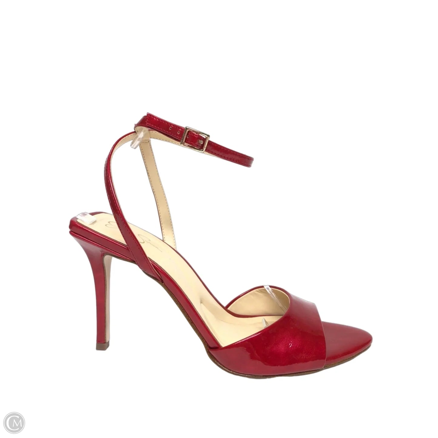 Sandals Heels Stiletto By Jessica Simpson In Red, Size: 9