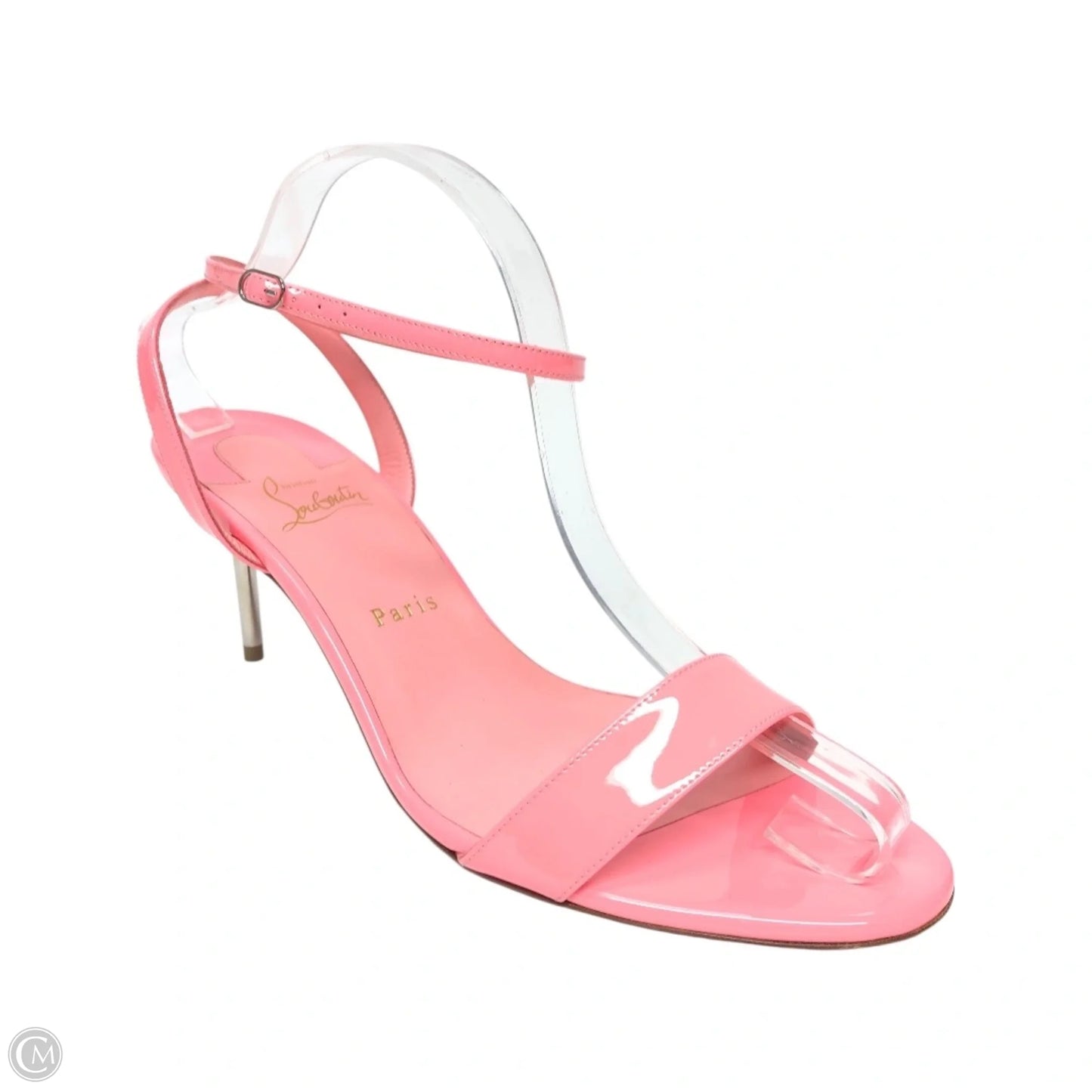Sandals Luxury Designer By Christian Louboutin In Pink, Size: 11.5