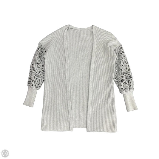 Sweater Cardigan By Clothes Mentor In Grey, Size: M