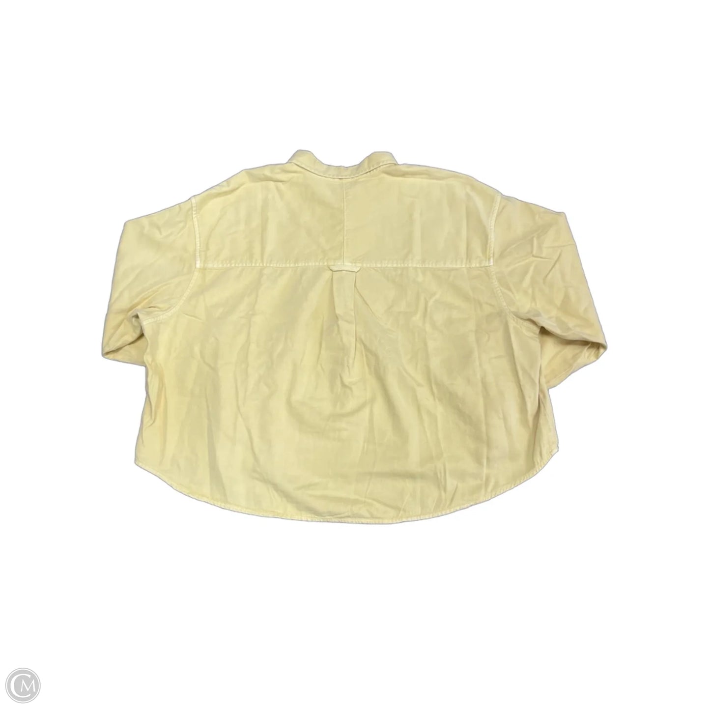 Jacket Shirt By Gap In Yellow, Size: Xl