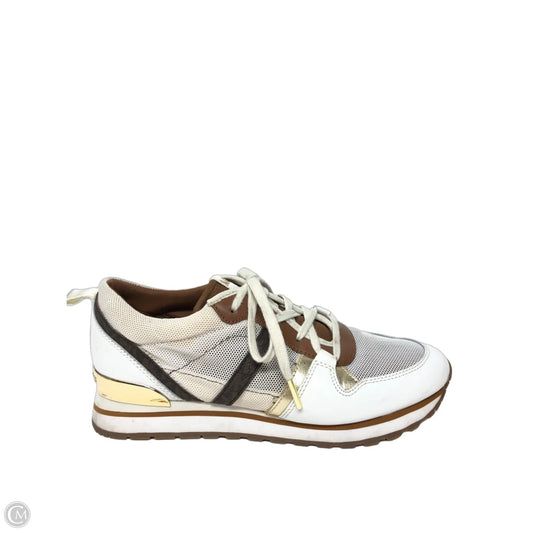 Shoes Sneakers By Michael By Michael Kors In Brown & Gold, Size: 8