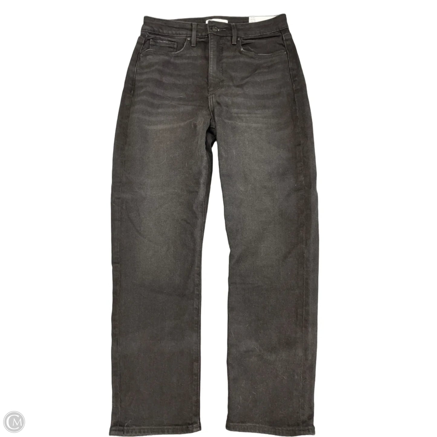Jeans Straight By Loft In Black Denim, Size: 6