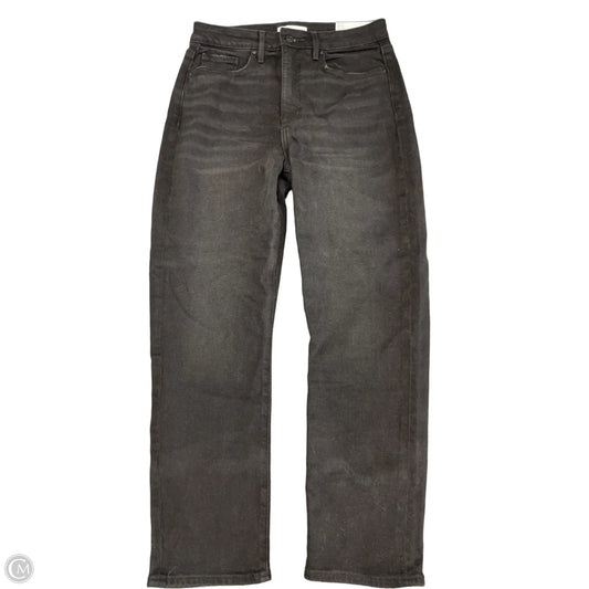 Jeans Straight By Loft In Black Denim, Size: 6